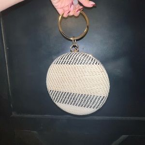 NWT Fabric Ring Clutch